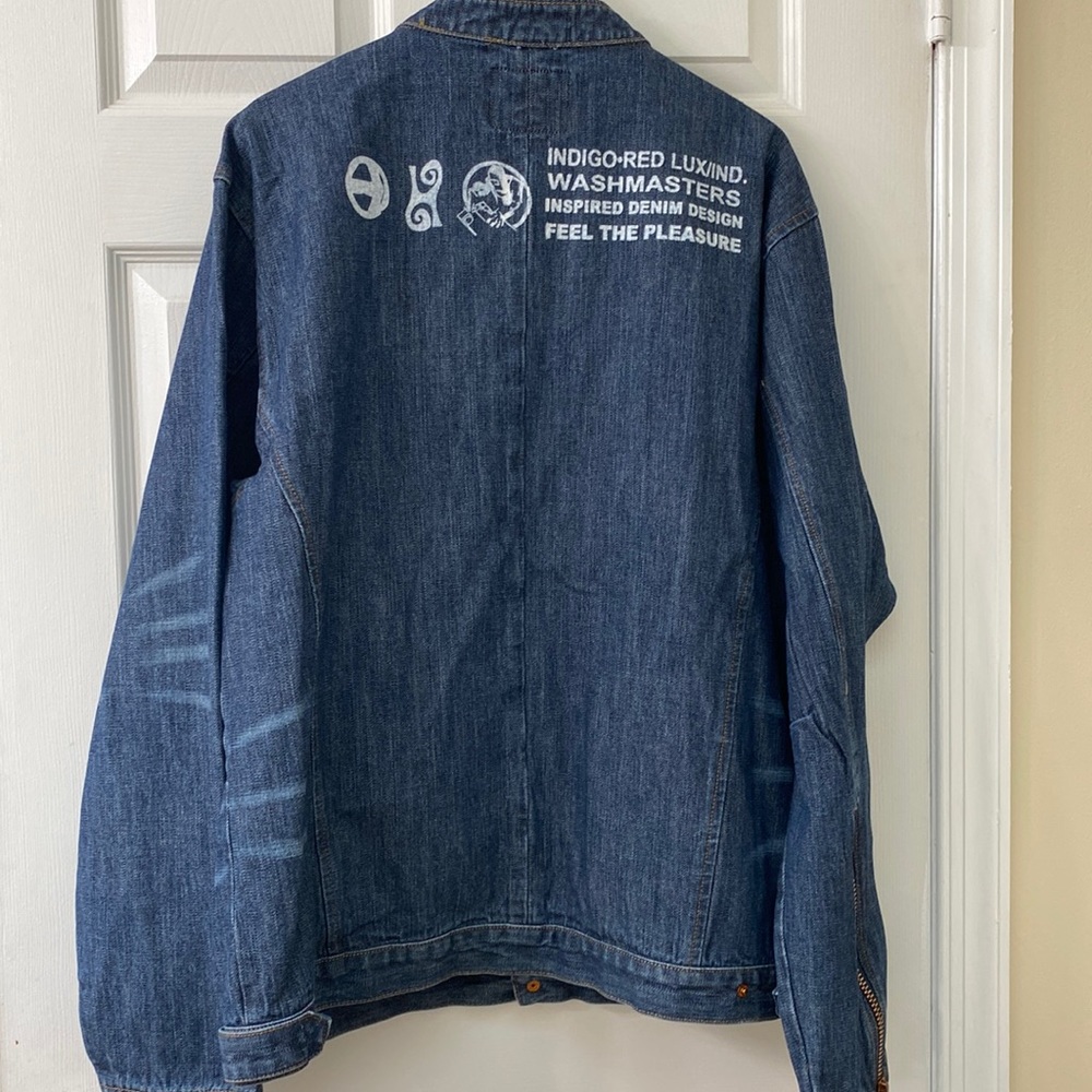 Indigo red jean jacket